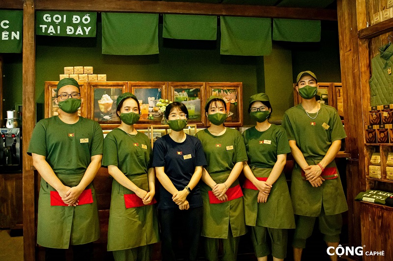 Xưởng may đồng phục quán cà phê chuyên nghiệp nhiều ưu đãi