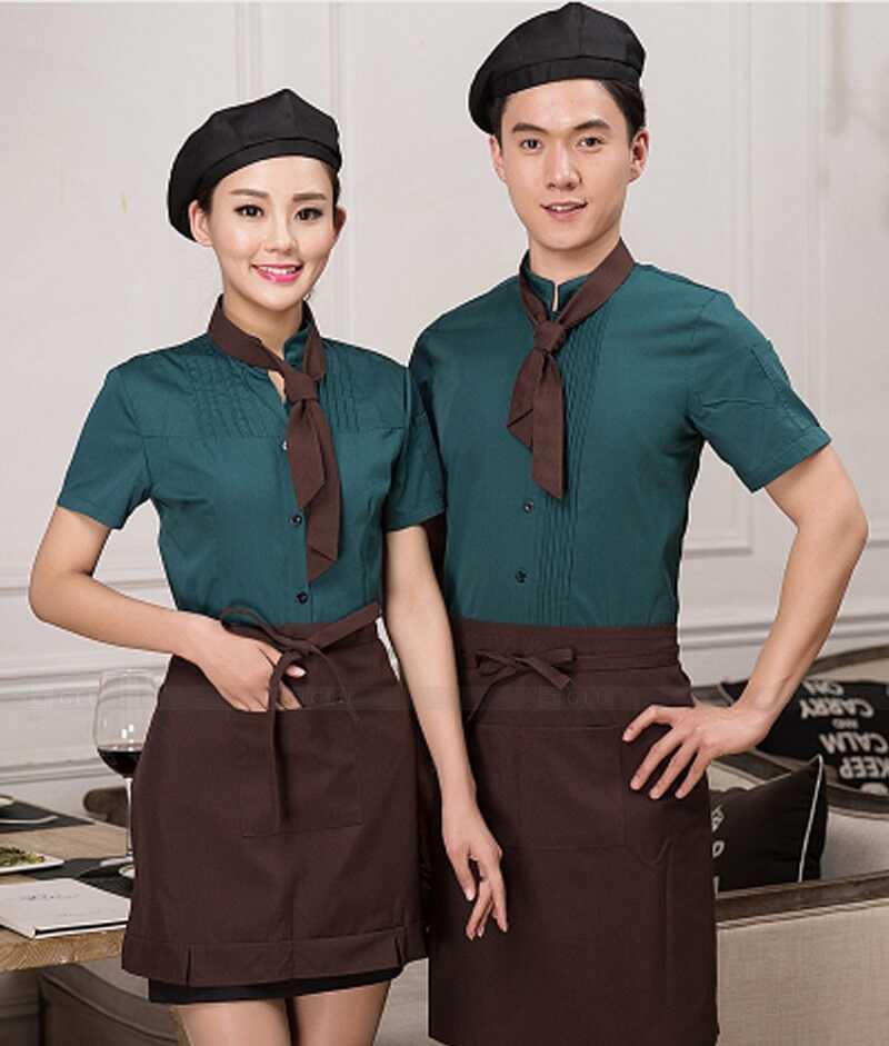 Mẫu đồng phục đẹp cho nhân viên phục vụ nhà hàng đẹp