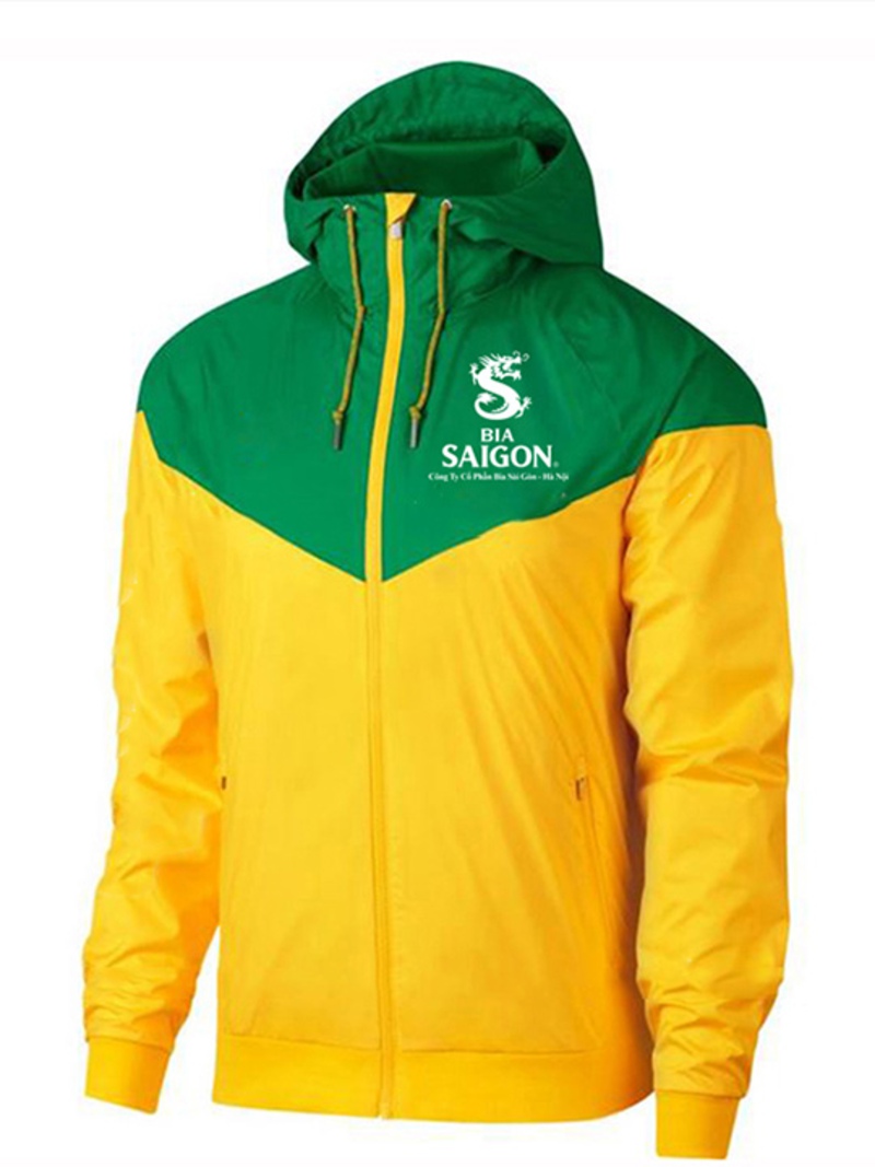 Một mẫu áo phao làm áo đồng phục quán bia