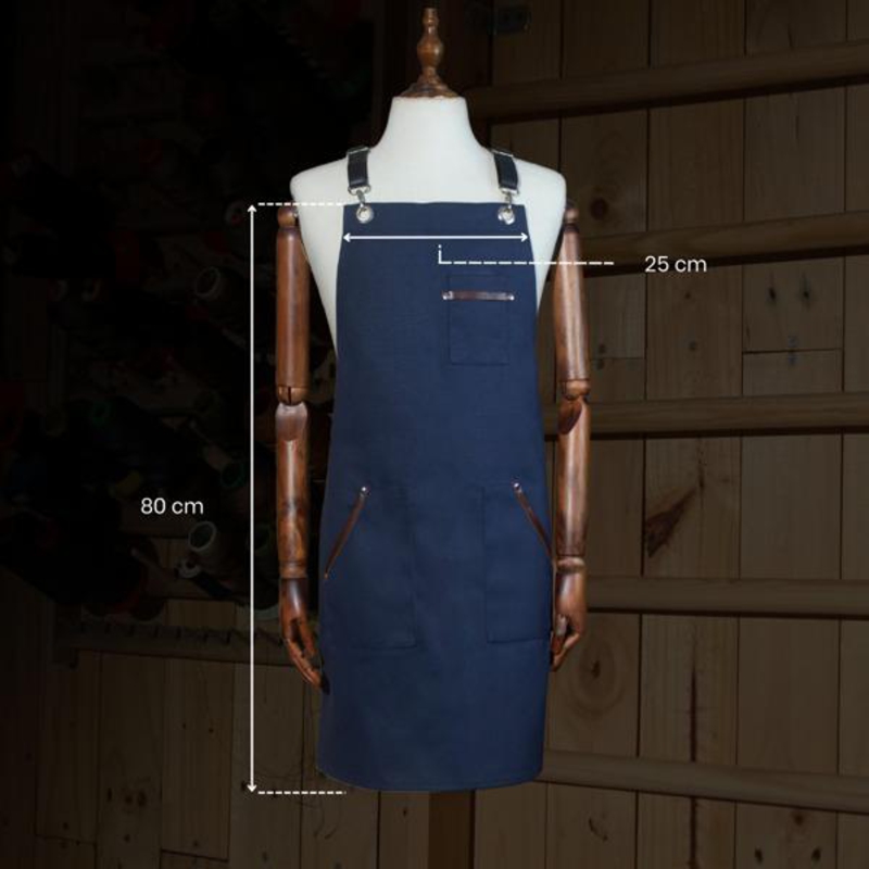 Kích thước tạp dề không theo một tiêu chuẩn cố định nào