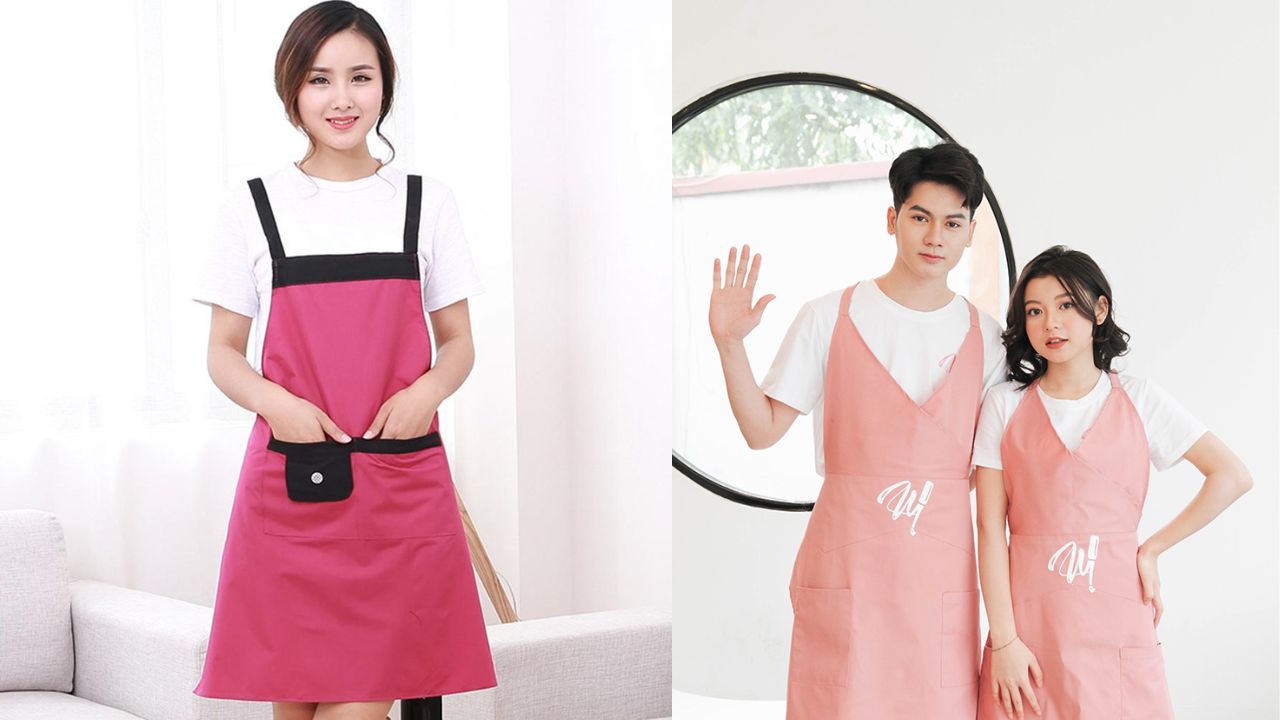 Tạp dề màu hồng – Sự lựa chọn dễ thương và nổi bật cho mọi không gian