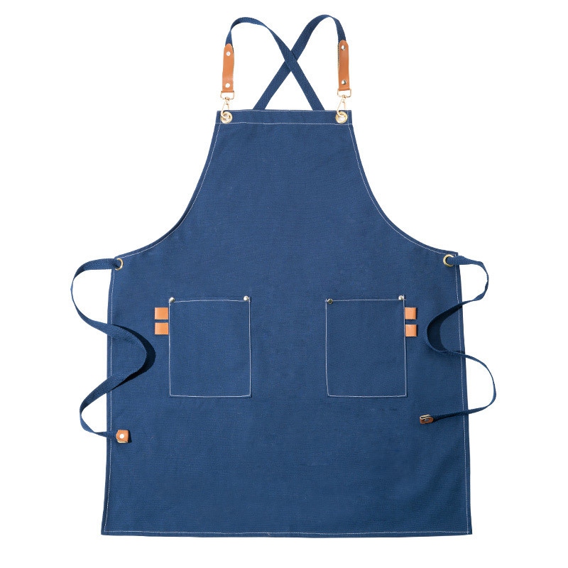 Tạp dề jean đeo chéo sử dụng từ nhà bếp đến nhà hàng, quán ăn