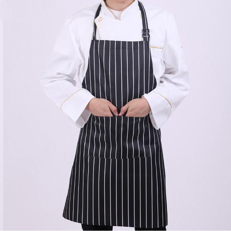 Tạp dề kẻ sọc dọc giúp người mặc trông cao hơn