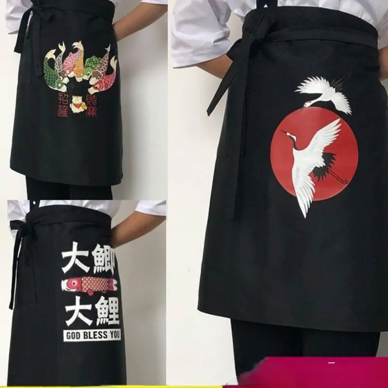 Tạp dề quán cà phê với họa tiết in ấn tượng