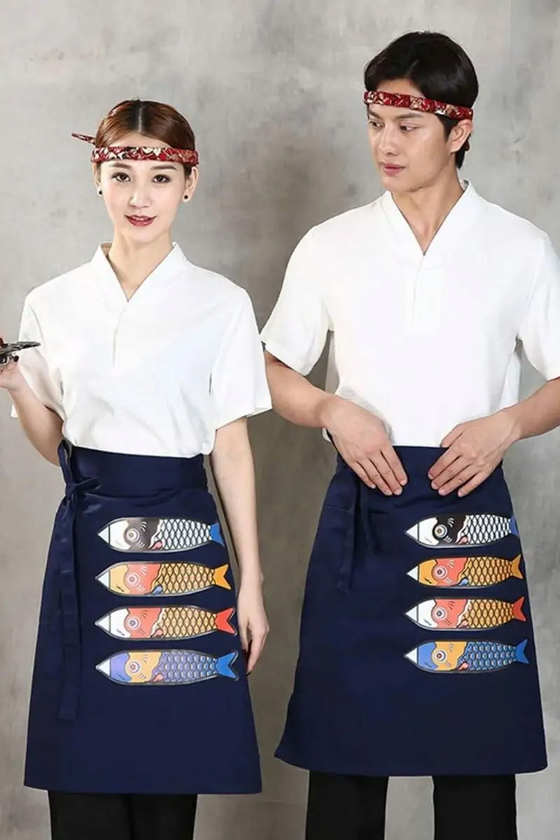 Tạp dề Nhật Bản được thiết kế với họa tiết mang đậm văn hóa và có tính thẩm mỹ cao