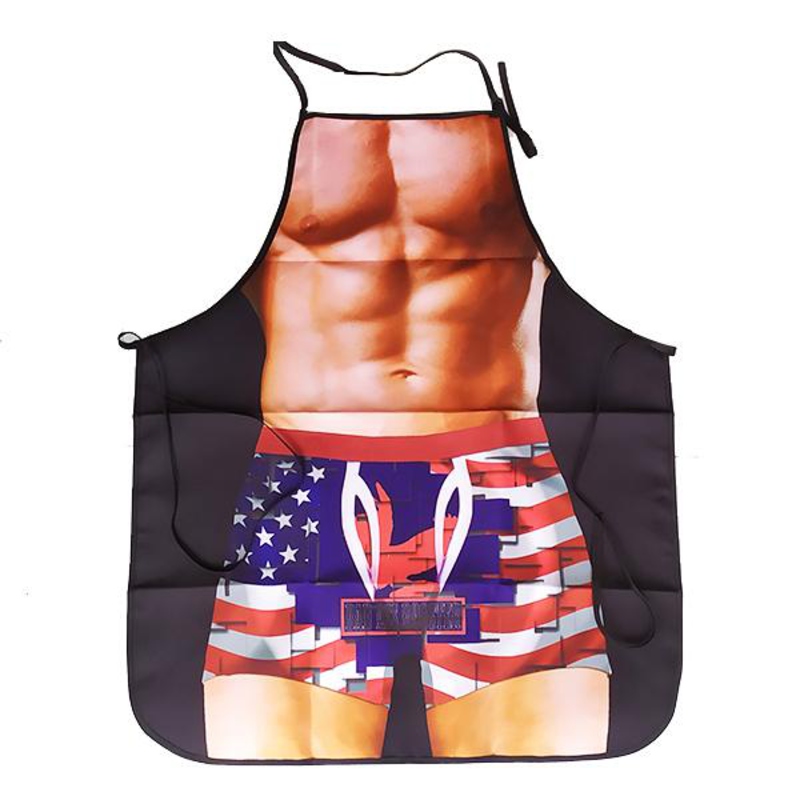 Tạp dề in hình bikini hoạt hình vui nhộn