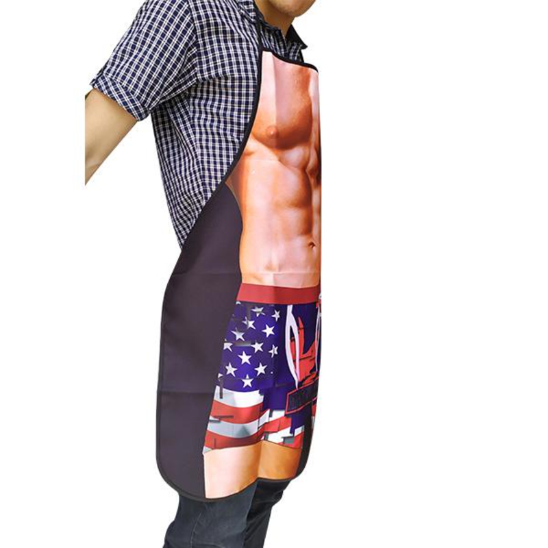 Vải polyester thường dùng để tạp dề bikini vì độ bền, ít nhăn