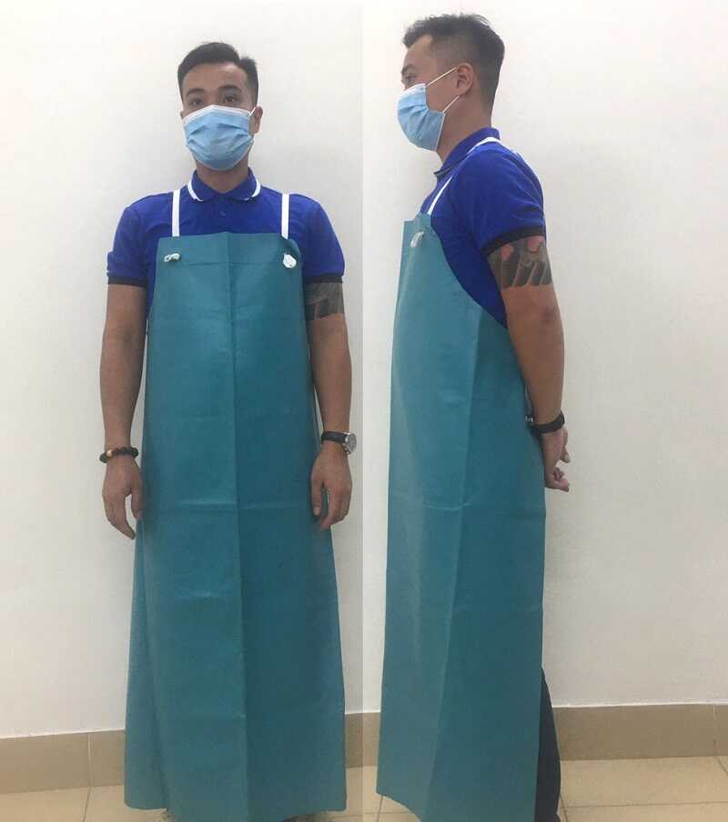 Tạp dề chống hóa chất làm từ Simili an toàn cho người dùng
