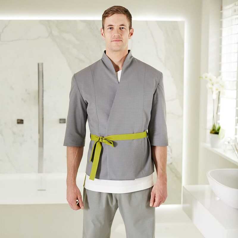 Áo khoác và quần thể thao đồng phục spa cho nam