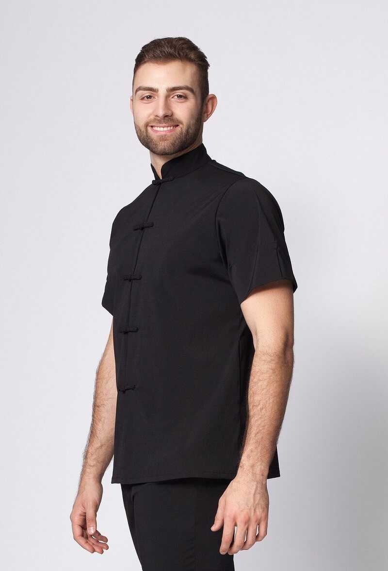 Ưu tiên sử dụng chất liệu vải thoáng khí cho đồng phục spa nam