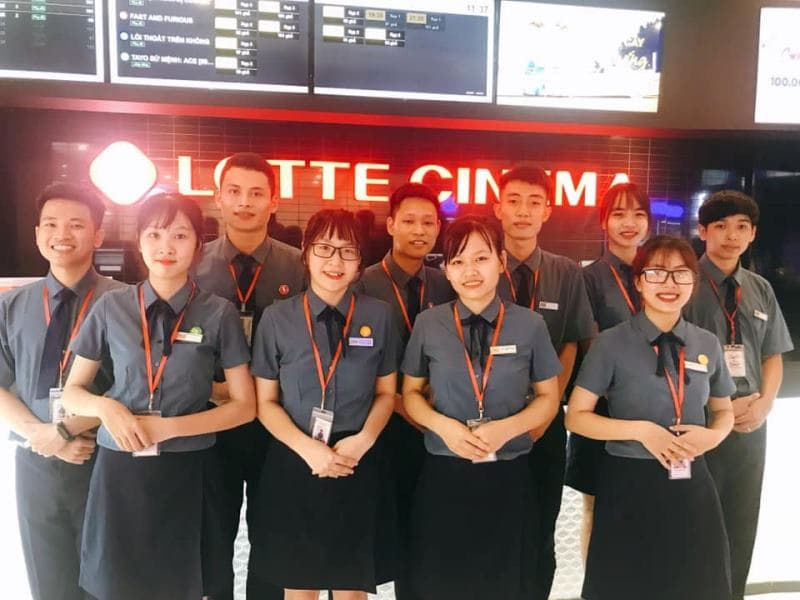 Top 3+ mẫu đồng phục Lotte Cinema đẹp và xưởng nhận may uy tín