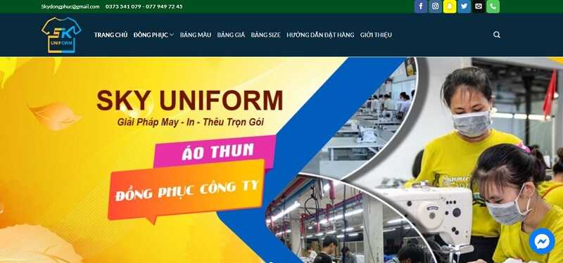 Công ty may đồng phục tại Đà Nẵng nhiều mẫu mã – Sky Uniform