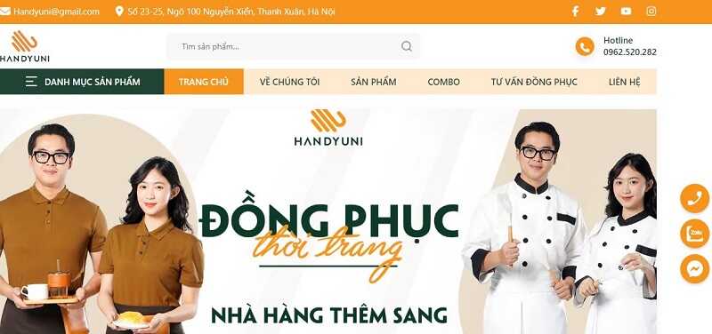 Handyuni – công ty may đồng phục nhà hàng hàng đầu