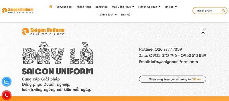 Saigon Uniform là xưởng may đồng phục nhà hàng chất lượng