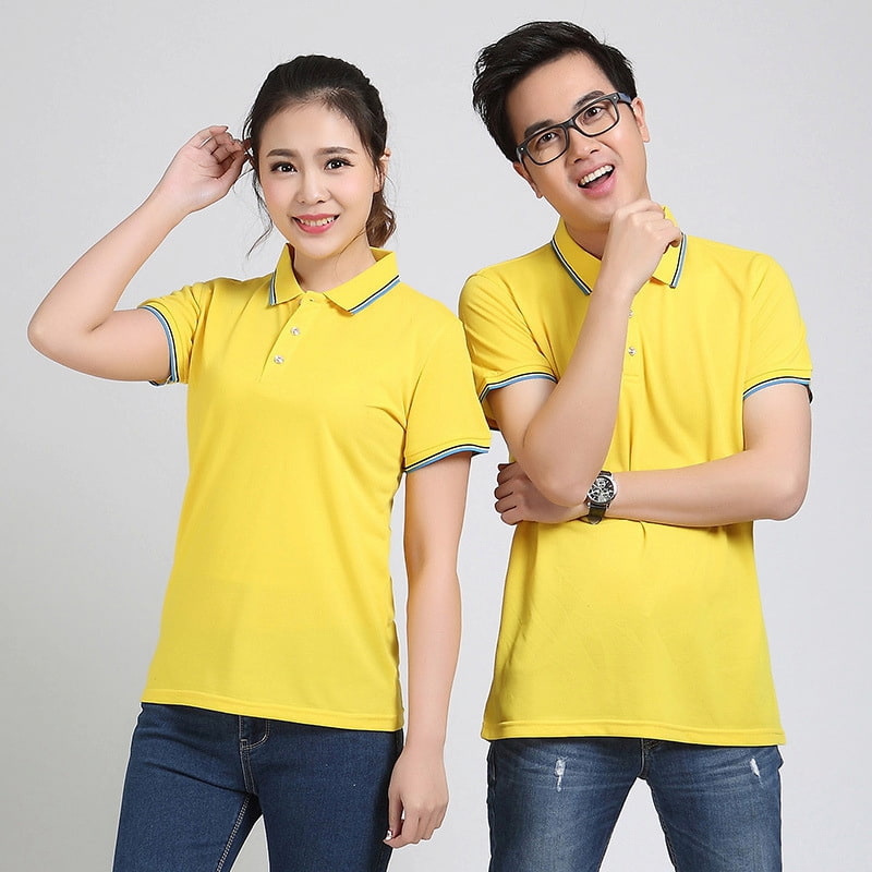 Mẫu áo đồng phục màu vàng đẹp, chất lượng | Bảng giá 2026