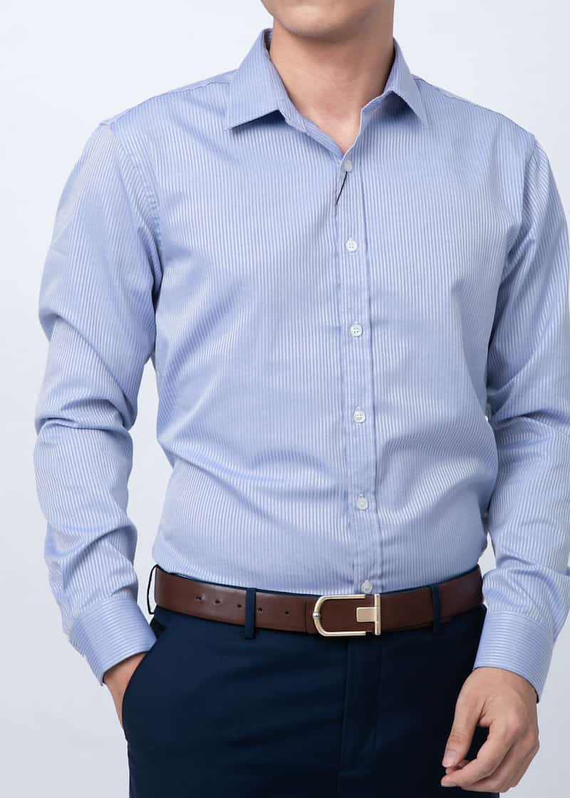Sơ mi đồng phục với chất liệu vải cotton mềm mại