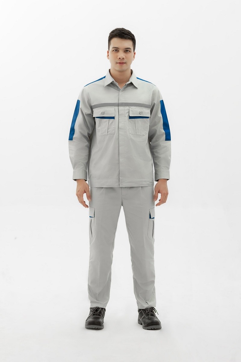 Đồng phục quần áo dài tay bảo hộ lao động cho công nhân