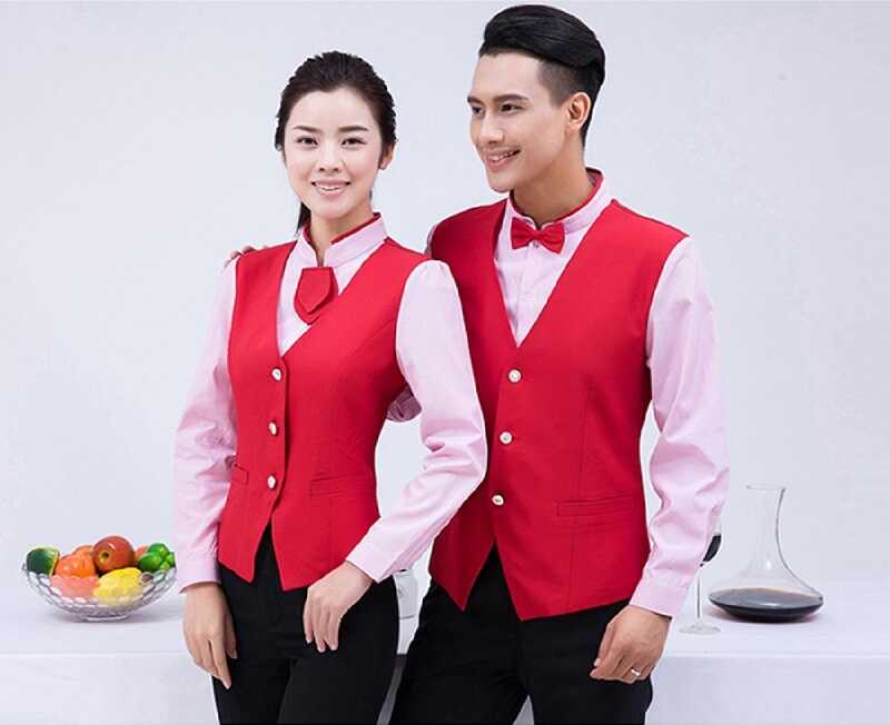 Chọn màu sắc gile đồng phục nhà hàng cũng rất quan trọng