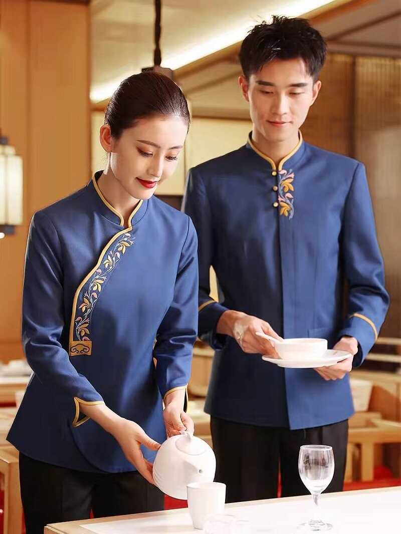 Đồng phục nhà hàng Trung Quốc có thiết kế đẹp