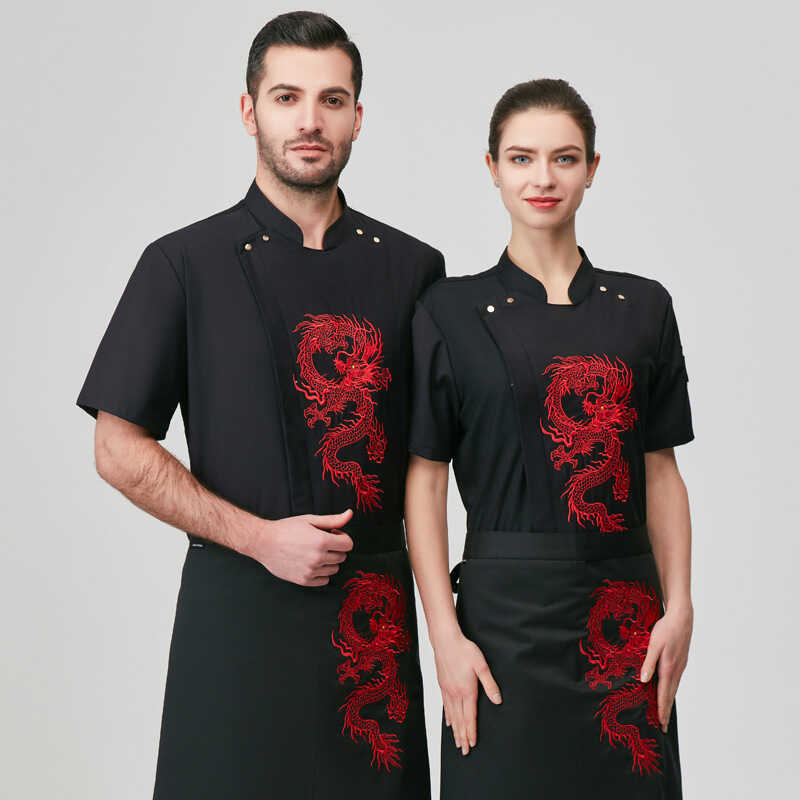 Áo bếp cho nhân viên nhà hàng Trung Quốc