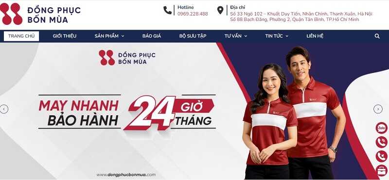 Bốn Mùa Uniform cung cấp dịch vụ may đồng phục nhà hàng với giá cả phải chăng