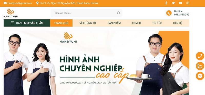 Handy Uni là xưởng may tạp dề Đà Nẵng chất lượng