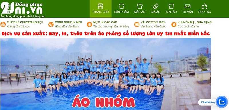 May đồng phục bếp đẹp, giá rẻ với đồng phục 2Uni