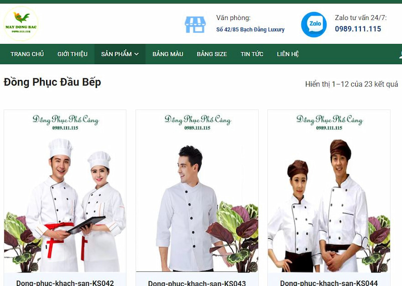 Đồng Phục Bếp Cảnh nổi bật với những mẫu áo bếp kiểu dáng đẹp mắt