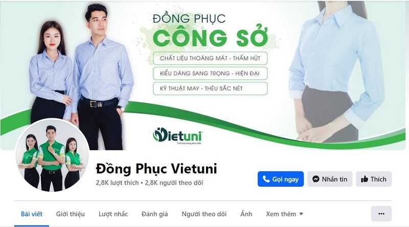 May đồng phục áo bếp uy tín với đồng phục Vietuni