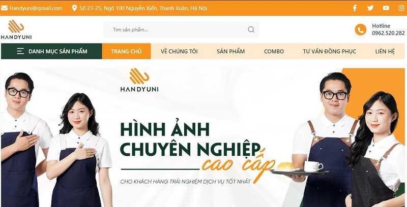 Handyuni là địa chỉ may áo bếp trưởng giá tốt nhất