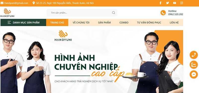 Đồng phục bếp giá tốt mua ở đâu? – đến ngay Handy Uni