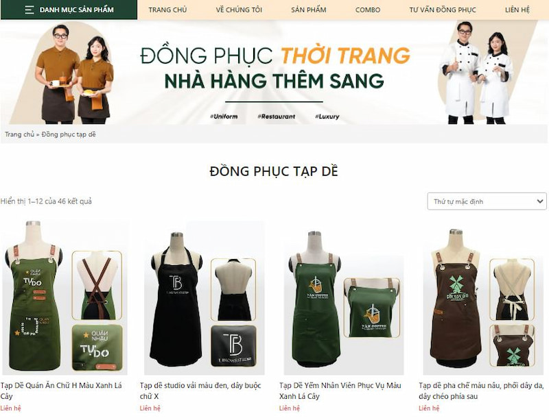 HandyUni là địa chỉ uy tín nhất để may tạp dề đẹp tphcm