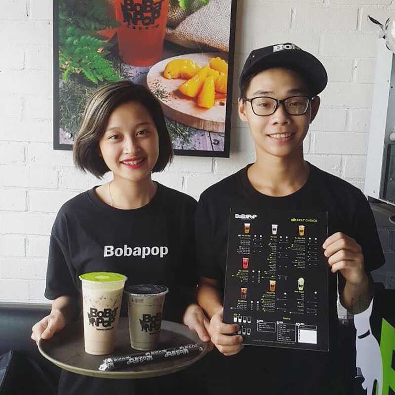 Áo đồng phục Bobapop sử dụng chất liệu vải cao cấp