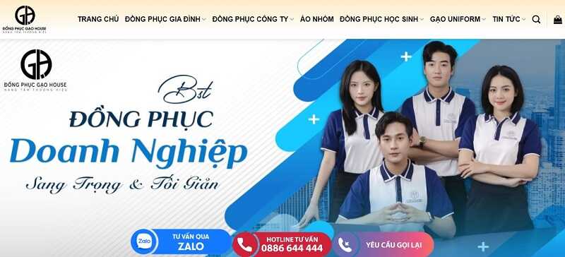 Gạo House là công ty may đồng phục Đà Nẵng uy tín hàng đầu