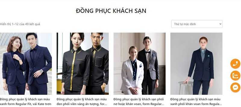 Handyuni là đơn vị may đồng phục khách sạn tại Hải Phòng uy tín