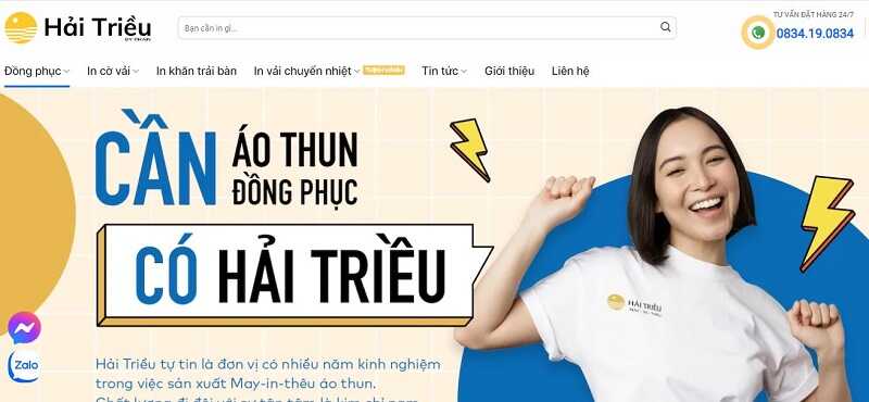 Hải Triều là xưởng may đồng phục nhà hàng ở Cần Thơ nên chọn