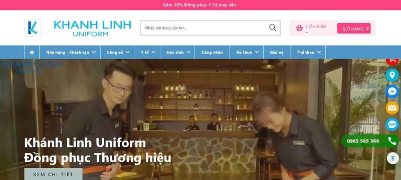 Đồng phục Khánh Linh là xưởng may nhiều năm kinh nghiệm