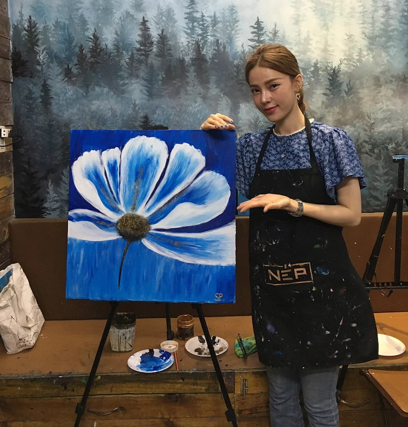 Tạp dề nghệ thuật với chất liệu vải canvas để bảo vệ quần áo tốt nhất