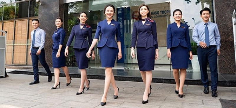 Đồng phục vest SCB lịch sự