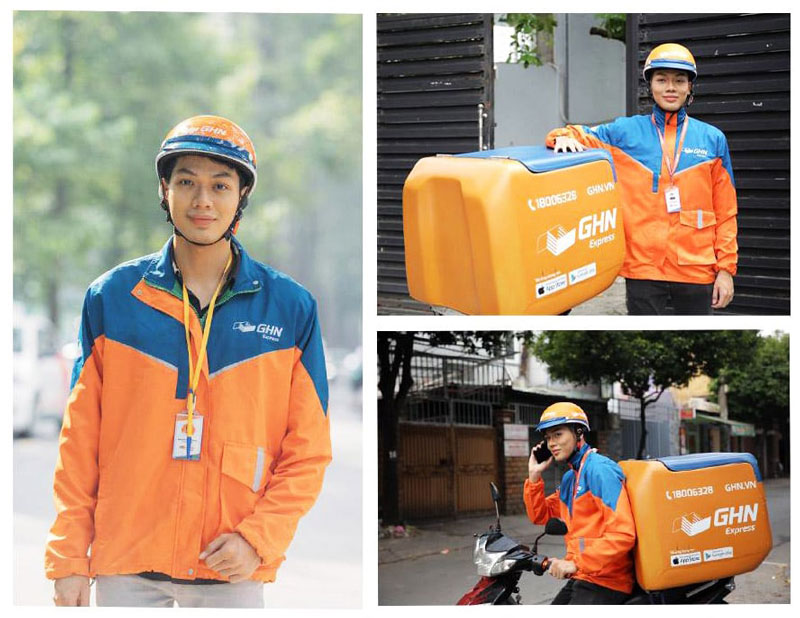 Áo khoác dành cho nhân viên Giao Hàng Nhanh