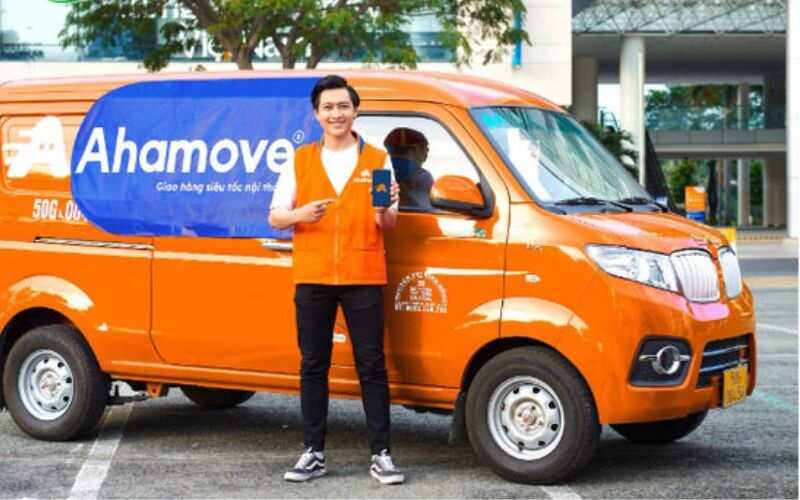 Mẫu đồng phục áo gile nhân viên giao hàng Ahamove