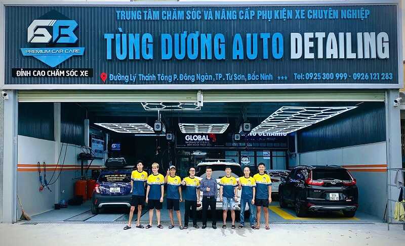 Áo đồng phục gara ô tô Tùng Dương đơn giản mà năng động