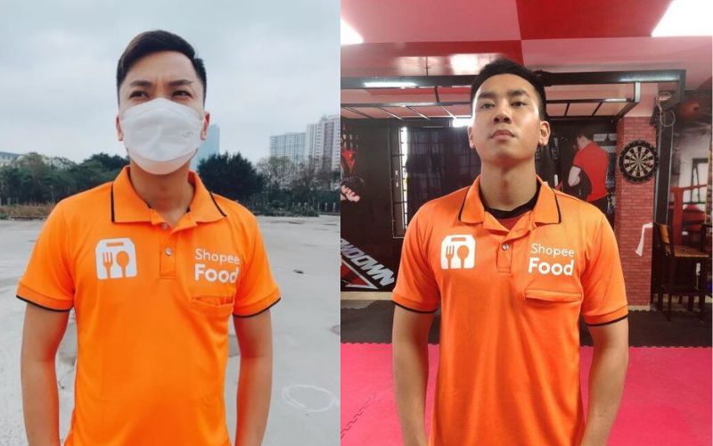 Áo thun đồng phục Shopee Food cổ polo thanh lịch
