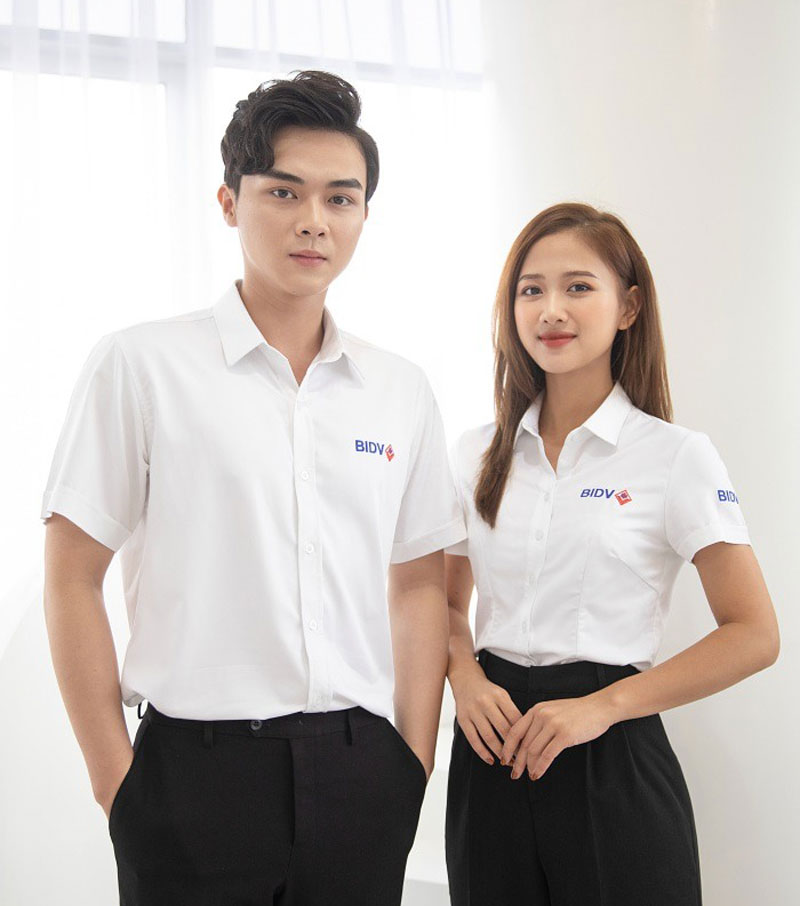Áo sơ mi đồng phục BIDV lịch thiệp