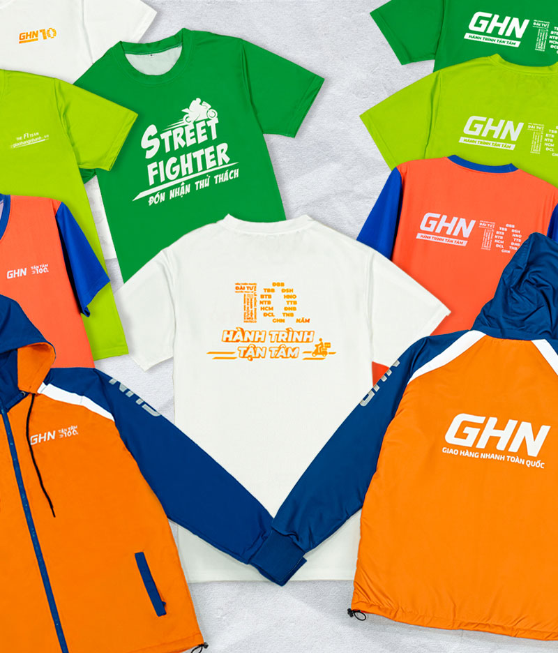Áo team building và đồng phục du lịch của GHN