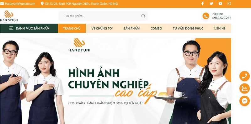 Handyuni hỗ trợ in áo đồng phục tại Đà Nẵng lấy ngay