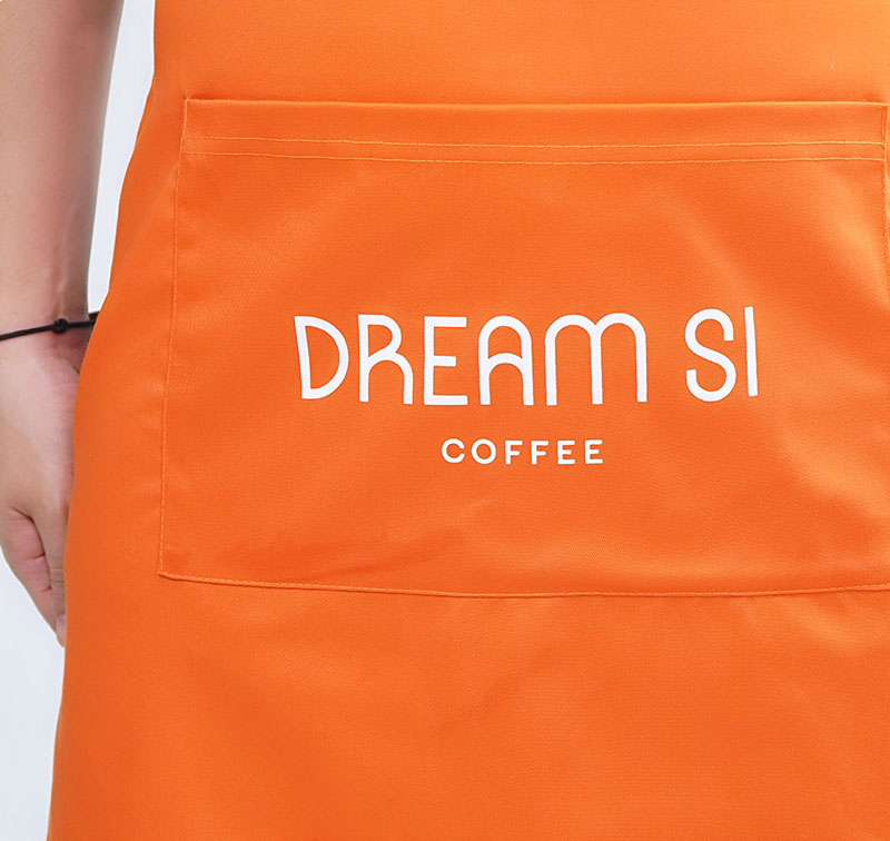 In tạp dề đồng phục