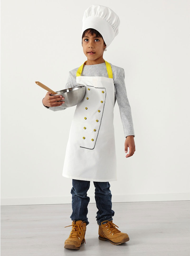 Trang phục bếp cho bé