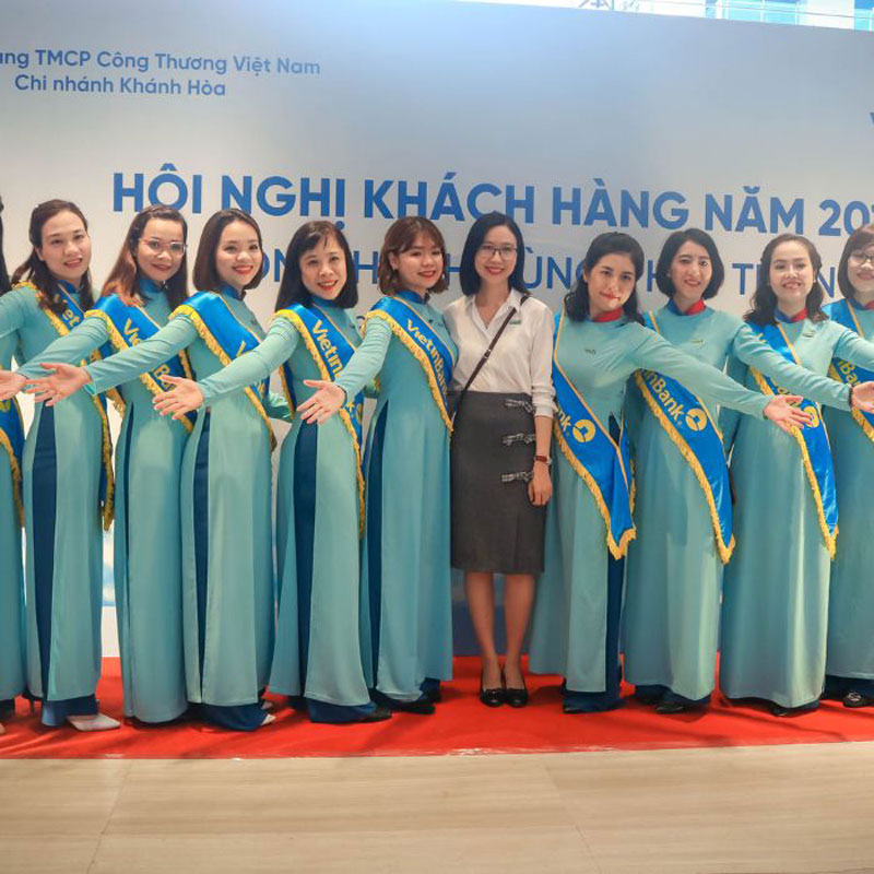 Đồng phục áo dài Vietinbank