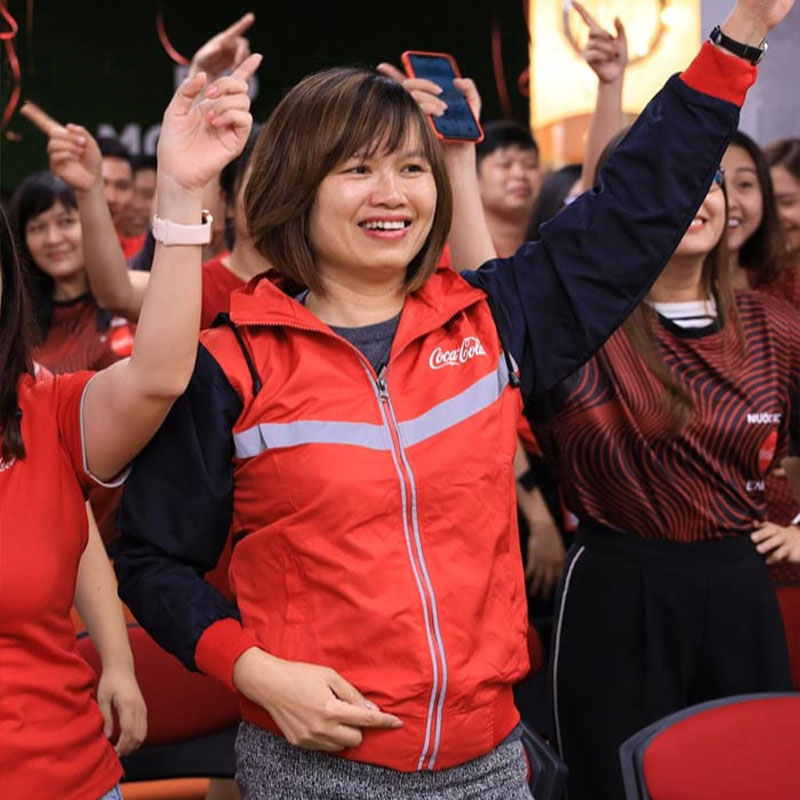 Đồng phục áo khoác Coca Cola